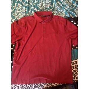 Cutter & Buck Men's Red Forge Stretch Polo Shirt Choate Construction Logo Large